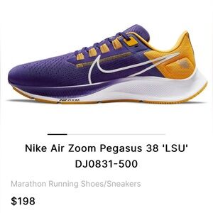 Nike Air Zoom Pegasus LSU Sneaker